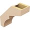 Ekena Millwork 5-inch W x 12-inch D x 12-inch H Monterey Rough Cedar Woodgrain TimberThane Knee Brace, Primed BRCUR05X12X12MONRCPR - alternate 3
